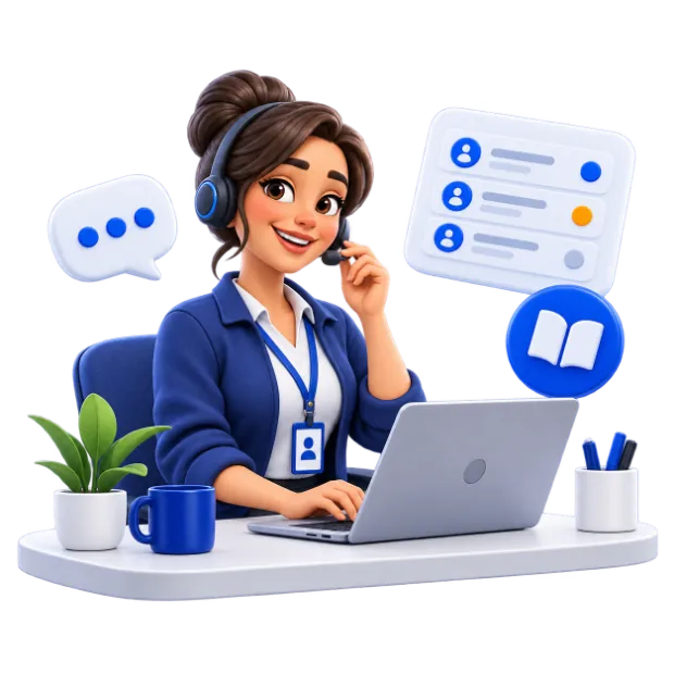 Medewerker op de servicedesk